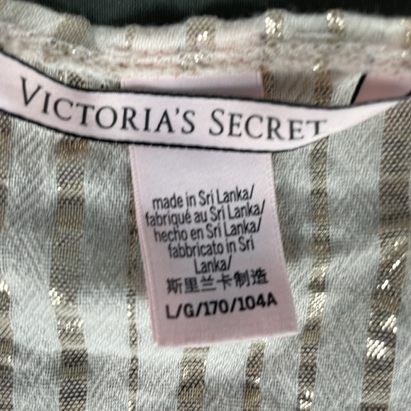 Victoria’s Secret Shine Striped Romper Cover Up peach rose gold metallic low cut - Picture 5 of 12